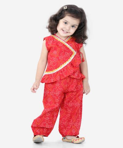 Baby Stylish Bhandani Print Kurta & Pyjama